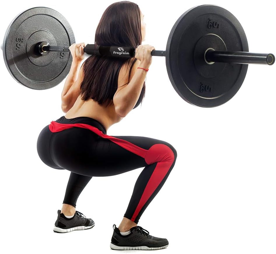 Barbell Squat Pad, Safety Bar Pad with Thick Foam and Nylon Padding - Neck & Shoulder Protective Pad Support for Squats, Lunges & Hip Thrusts - Fits Olympic Standard Weightlifting Bar