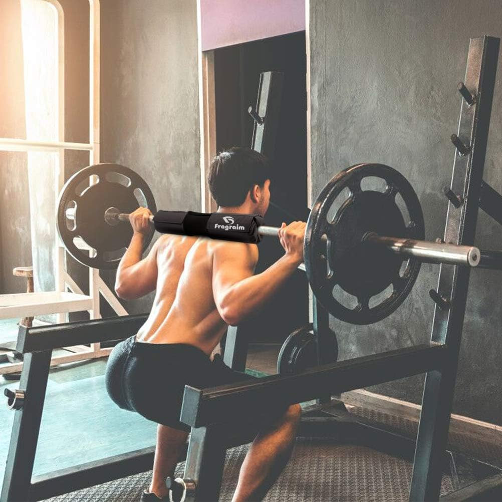 Barbell Squat Pad, Safety Bar Pad with Thick Foam and Nylon Padding - Neck & Shoulder Protective Pad Support for Squats, Lunges & Hip Thrusts - Fits Olympic Standard Weightlifting Bar